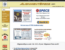 Tablet Screenshot of alignmentspecs.com
